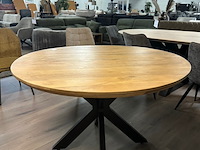 Eetkamertafel rond mango 120cm, mango, naturel - afbeelding 4 van  6