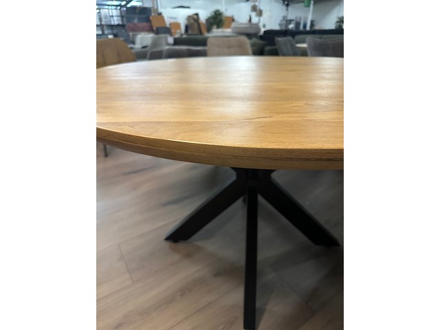 Eetkamertafel rond mango 120cm, mango, naturel - afbeelding 5 van  6