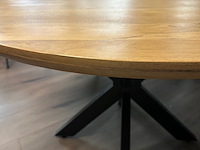Eetkamertafel rond mango 120cm, mango, naturel - afbeelding 5 van  6