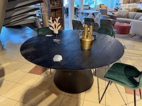 Eetkamertafel, rond zwart