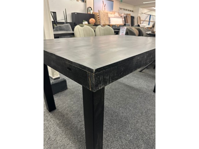 Eetkamertafel rowan 145cm, mango, zwart - afbeelding 2 van  5
