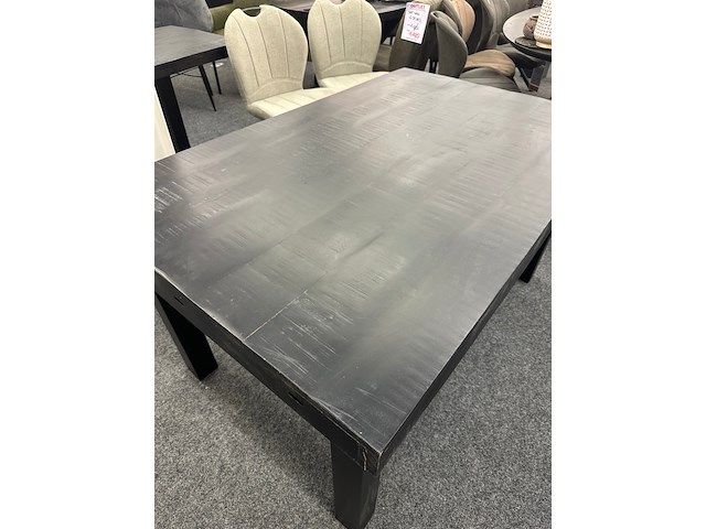 Eetkamertafel rowan 145cm, mango, zwart - afbeelding 3 van  5