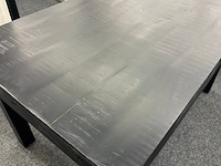 Eetkamertafel rowan 145cm, mango, zwart - afbeelding 3 van  5