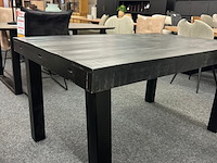 Eetkamertafel rowan 145cm, mango, zwart - afbeelding 4 van  5