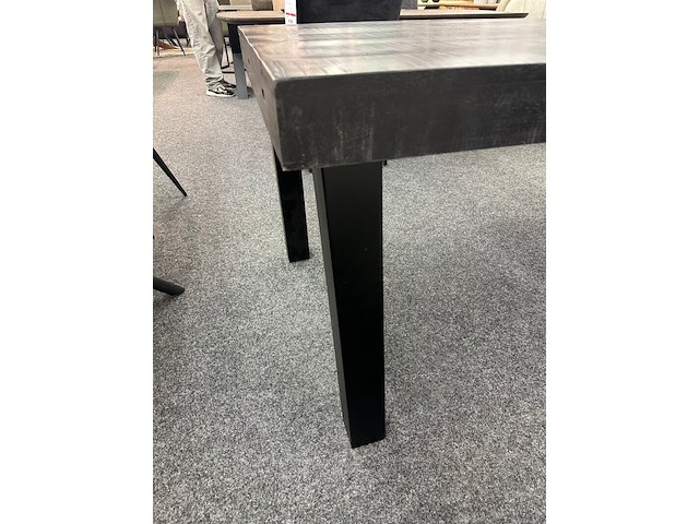 Eetkamertafel rowan 145cm, mango, zwart - afbeelding 5 van  5
