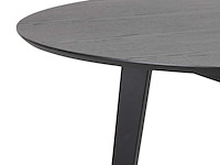 Eetkamertafel, roxby, black stained, lacquered - afbeelding 3 van  8