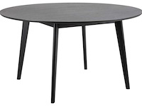 Eetkamertafel, roxby, black stained, lacquered - afbeelding 1 van  8