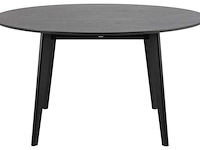 Eetkamertafel, roxby, black stained, lacquered - afbeelding 2 van  8