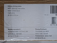 Eetkamertafel, roxby, matt white - afbeelding 7 van  7