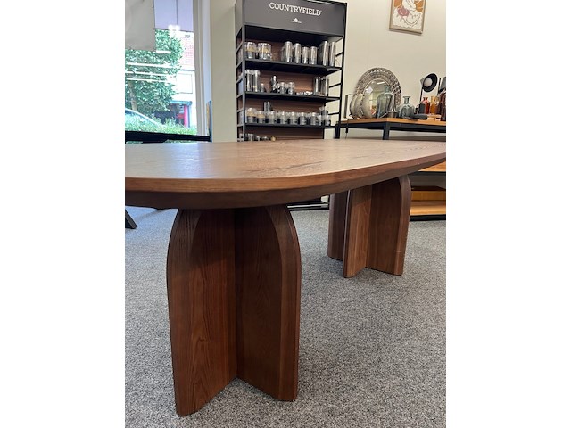 Eetkamertafel salerno 220cm, eiken gefineerd - afbeelding 3 van  6