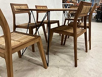 Eetkamertafel set met 6 stoelen - afbeelding 4 van  4