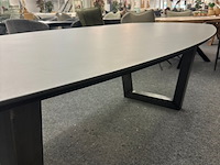 Eetkamertafel simon deens ovaal 240cm, eiken, zwart - afbeelding 3 van  5