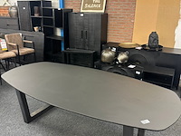 Eetkamertafel simon deens ovaal 240cm, eiken, zwart - afbeelding 5 van  5