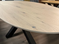 Eetkamertafel slipper 230cm, eiken, gelakt - afbeelding 3 van  6