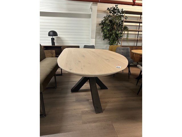 Eetkamertafel slipper 230cm, eiken, gelakt - afbeelding 4 van  6