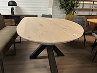 Eetkamertafel slipper 230cm, eiken, gelakt - afbeelding 4 van  6