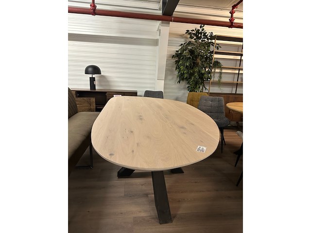 Eetkamertafel slipper 230cm, eiken, gelakt - afbeelding 6 van  6