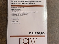 Eetkamertafel sumisura, phoenix braun, rond - afbeelding 2 van  5