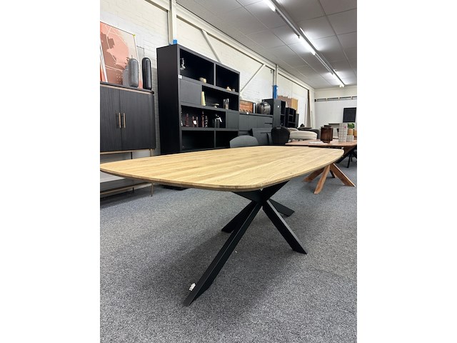 Eetkamertafel tim 240cm, hjort knudsen, naturel gelakt - afbeelding 4 van  7