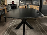 Eetkamertafel timon 190cm, mango, zwart - afbeelding 2 van  4