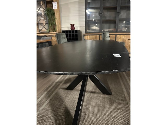 Eetkamertafel timon 190cm, mango, zwart - afbeelding 4 van  4