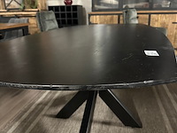 Eetkamertafel timon 190cm, mango, zwart - afbeelding 4 van  4