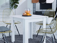 Eetkamertafel vierkant 80x80x76,5 cm miadomodo, esstsh-ws - afbeelding 1 van  3