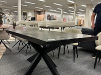 Eetkamertafel wesley 160cm, mango, zwart - afbeelding 3 van  6