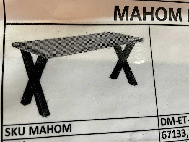 Eetkamertafel xpoot (2x) - afbeelding 3 van  4