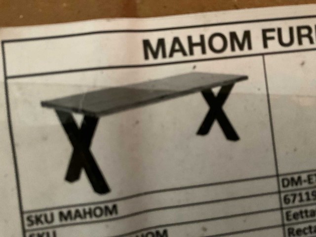 Eetkamertafel xpoot (2x) - afbeelding 4 van  4