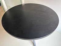 Eetkamertafel zwart rond - afbeelding 2 van  2