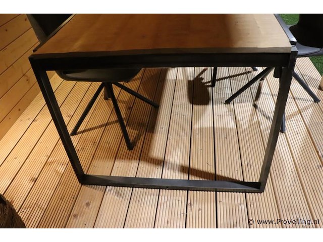 Eettafel - 200x100x80cm, incl. 4 eettafelstoelen - afbeelding 5 van  6