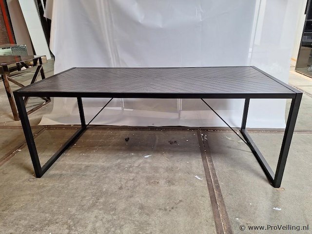 Eettafel - ca. 200x100x78 cm - afbeelding 1 van  3