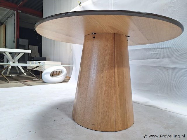 Eettafel - diameter ca. 120 cm; hoogte ca. 76 cm - afbeelding 3 van  4