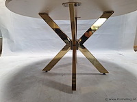 Eettafel - diameter ca. 138 cm; hoogte ca. 98 cm - afbeelding 3 van  4