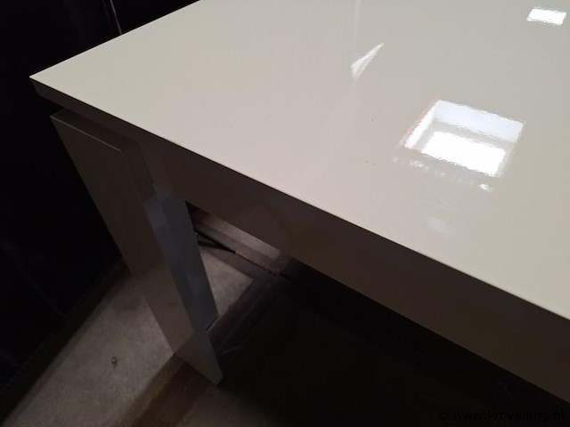 Eettafel - wit hoogglans - afbeelding 4 van  5