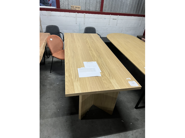 Eettafel 220 x 90 cm, vtwonen, angle, bruin - afbeelding 2 van  6