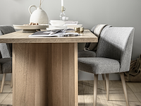 Eettafel 220 x 90 cm, vtwonen, angle, bruin - afbeelding 3 van  6