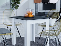Eettafel 80x80x76,5 cm miadomodo, esstsh-sw - afbeelding 1 van  3