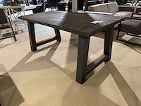 Eettafel, bruin + antraciet - afbeelding 1 van  5