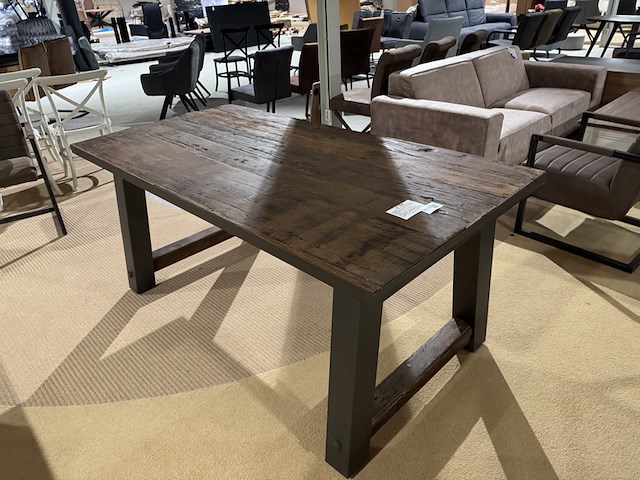 Eettafel, bruin + antraciet - afbeelding 2 van  5