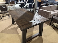 Eettafel, bruin + antraciet - afbeelding 3 van  5