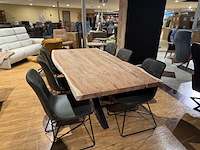 Eettafel, bruuts, live edge, naturel, excl. stoelen - afbeelding 1 van  5