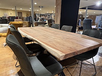 Eettafel, bruuts, live edge, naturel, excl. stoelen - afbeelding 3 van  5