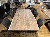 Eettafel, bruuts, live edge, naturel, excl. stoelen - afbeelding 5 van  5