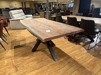 Eettafel, bruuts, live edge, onbehandeld - afbeelding 1 van  5