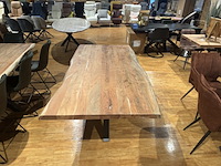Eettafel, bruuts, live edge, onbehandeld - afbeelding 3 van  5