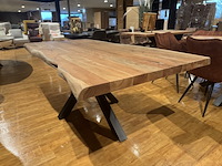 Eettafel, bruuts, live edge, onbehandeld - afbeelding 4 van  5