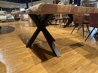 Eettafel, bruuts, live edge, onbehandeld - afbeelding 5 van  5