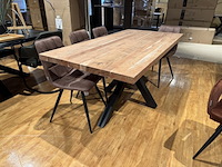 Eettafel, bruuts, naturel, excl. stoelen - afbeelding 1 van  5